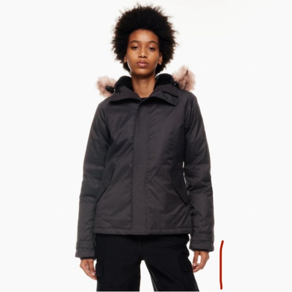 LARGE TNA SHORT SUMMIT PARKA